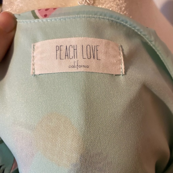 Peach Love California Pineapple Print Dress - Mint - Picture 5 of 6